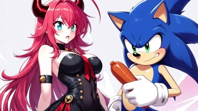 Provocative game in animated scene