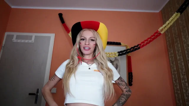 German MILF Watches World Cup with Me to Fuck Afterwards