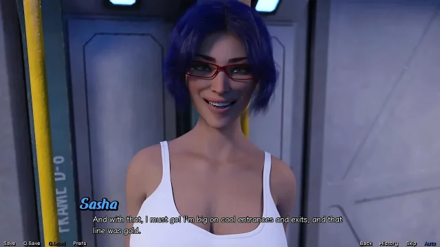 Stranded in Space Planning on Fucking Hot Blue Haired MILF