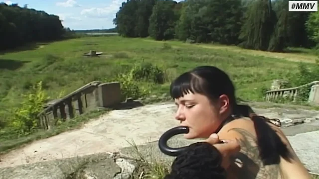 German BDSM - Slap ass anal outdoor