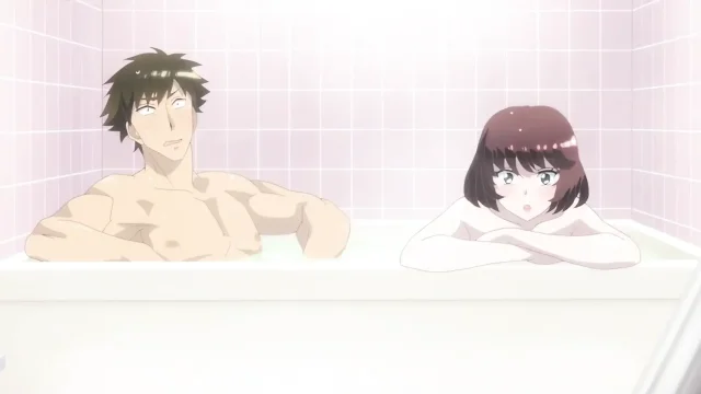 ''Moans Echo in the Steamy Outdoor Bath'' Unexpected ThreesomeHentai Sex Eng Sub