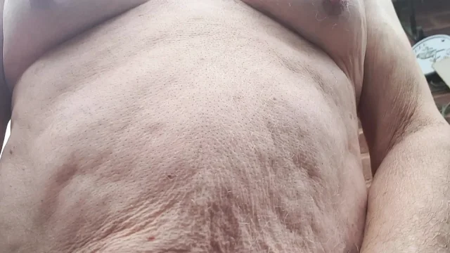 Naked under a dress outdoor