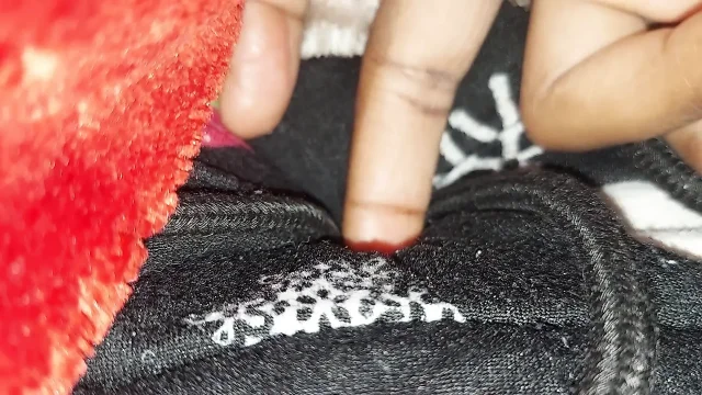 Fingering pussy with pants female masturbation
