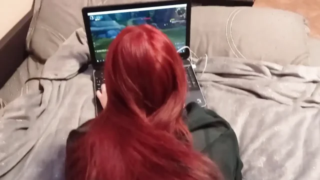Fucked cute girl while she was playing