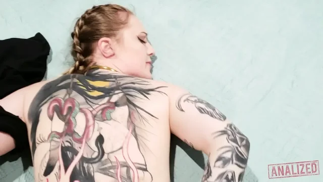 Baby Sid's Backdoor Bliss - Tattooed Teen's Anal Creampie Adventure
