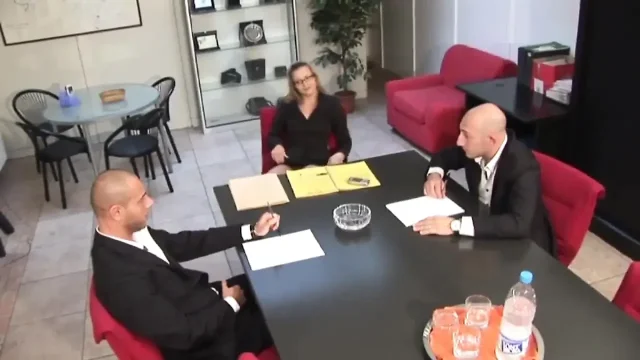 job interview of cute young girl turns into hard anal fuck