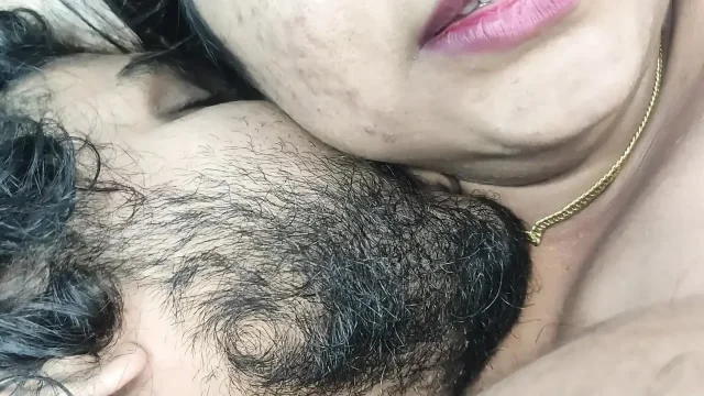 Indian husband and wife hot romance with boobs suck and lip lock hard sex