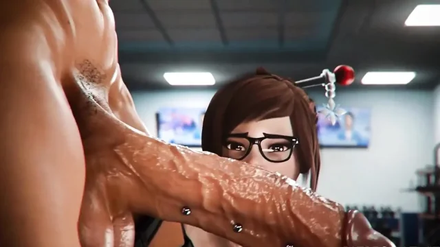 Horny Chubby Bitch gets Destroyed in the Gym by Monster BBC 3D Sexgame HQ