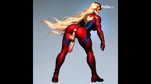Ai Generated Captain Marvel American Shemale War Fuck