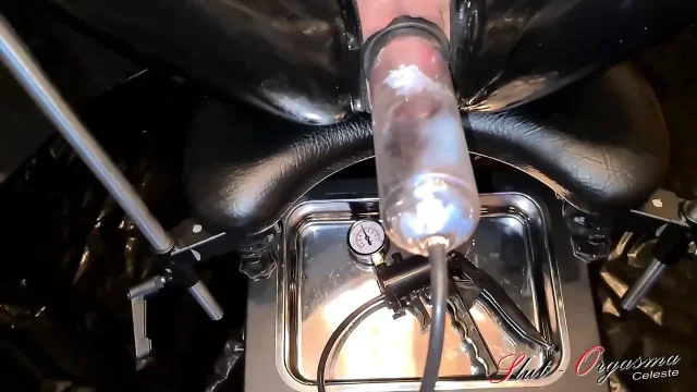 Slave slut-orgasma Celeste chains in cunt big canine and dildo fuck