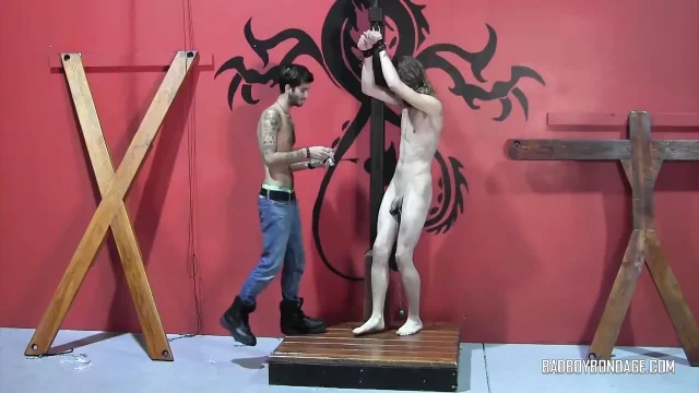 Stretching His Saggy Nuts