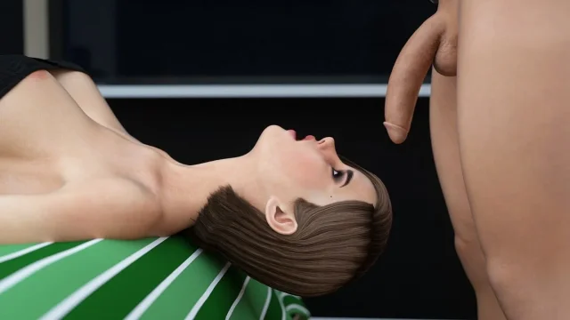 Big Stepsister Caught Me Watching & Helped Me to Cum - 3D Hentai Animated Porn -