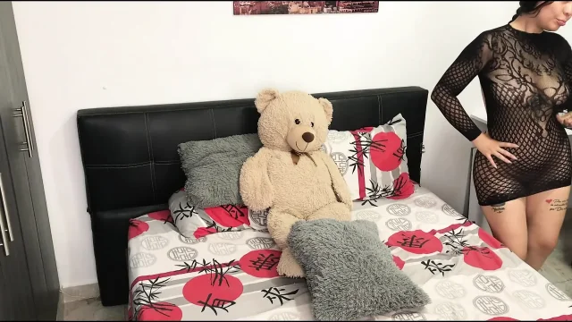 My hot friend makes video in lingerie showing her tits her ass and her tattoos