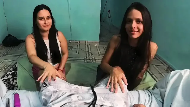 Wife sharing her husband's penis with her friend