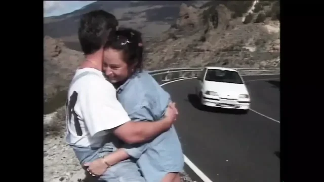 Group Sex on Jeep with Busty MILFs Fucked by Huge Cocks