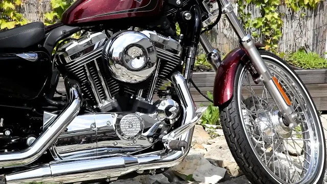Skinny babe on the bike