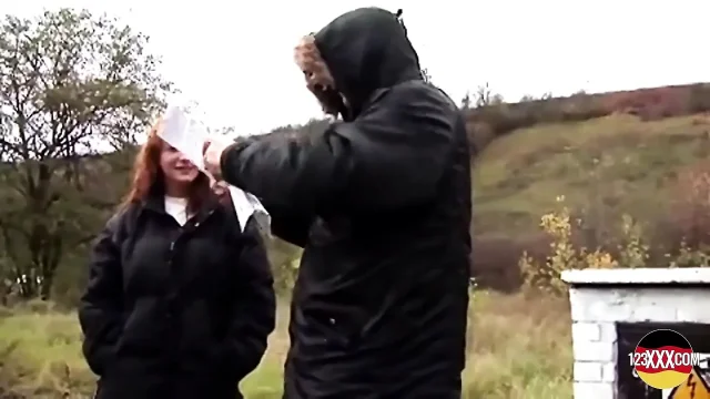 Busty Euro MILF Picked up for Outdoor Sex