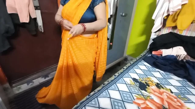 New young girl wearing a saree
