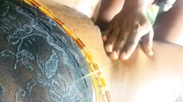 Rubbing Her Cute Pussy Before He Fuckks