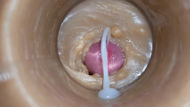 Mini-Cam in Pussy during Fucking girl getting Huge Creampie 4K