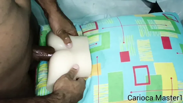 Very Horny in Tight White Doll