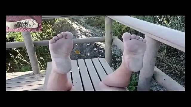 Moranguinho on walk with blowjob