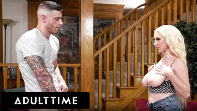 ADULT TIME - Naturally Stacked Blonde Babe Skylar Vox Touches Herself To Tease