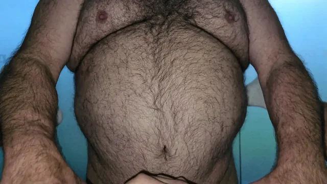 Mature bear big cock fucks ass boy