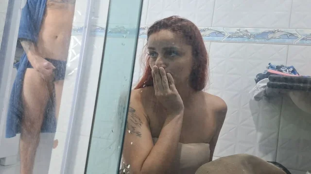 Stepfather Masturbates to Stepdaughter While She's Using the Bathroom