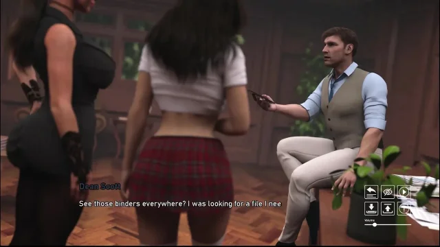 Steps of De Bauchery 42 the Dean Got Two Girls Pleasing Him