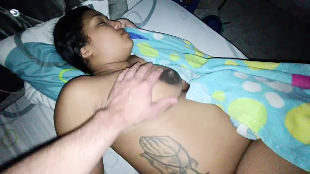Stepdaughter Moans Because a Cock Is Inside Her Ass While She Is Resting in Her Room