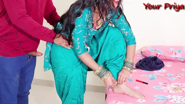 18 year cute Priya clothes changing goes wrong when jija ji came from behind and