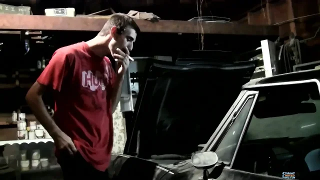 Cum Load in the Garage