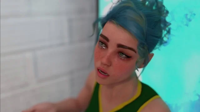 Comforting Cute Stranger Girl Near Vending Maching as She Played Bad Basketball Game Today