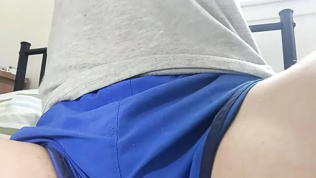 Mature man jerking off his cock