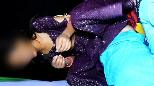 Hot Indian Desi village newly married wife was getting painful fingring and