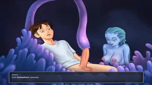 SEA MONSTER FUCKS A HUGE DICK- SUMMERTIME SAGA