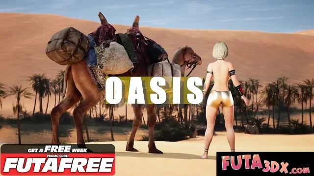 FUTA3DX - Hot Big Dicked Babe Fucks Her Gf In Desert