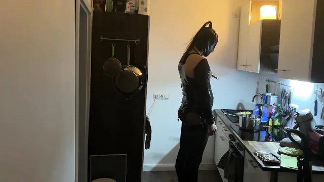 Fetish Lofts Cooking Session with TV Slave Part 2-4