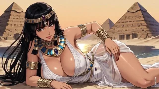 137 Egyptian beauty relax Ai animation