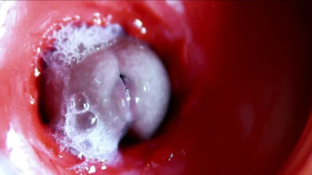 Very close huge streams of sperm in a sweet hole ASMR wet squelches