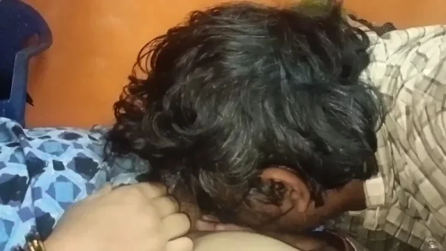 Licking girlfriend pussy in bedroom