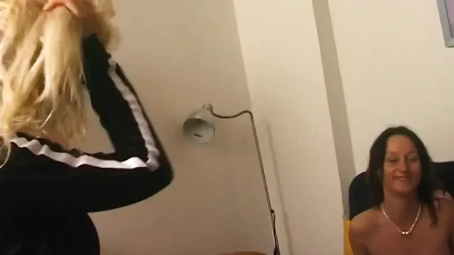 Amateur lesbian swingers filmed in their lewd behaviour