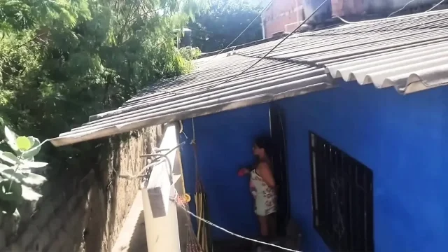 Chubby Latina has rough sex with her old neighbor begging him to fill her with semen while they re alone at home