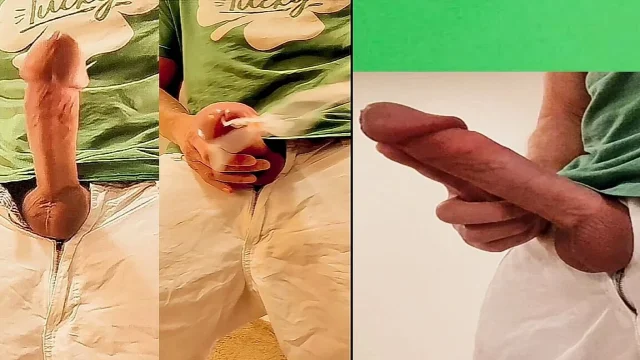Two Big Cumshots From a Big Cock