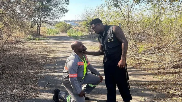 Vigilante Humiliating the Worker