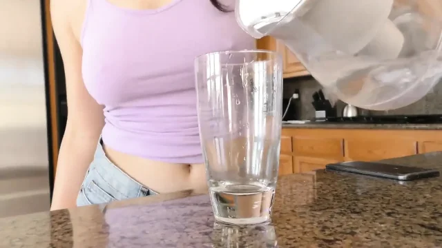 Pawg Student licks ass and swallows cum