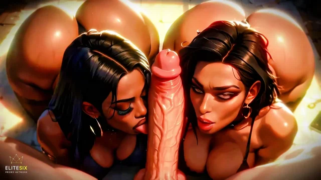 Thick Dark Skin Booty Interracial Action with Moans 100 AI Generated 4K