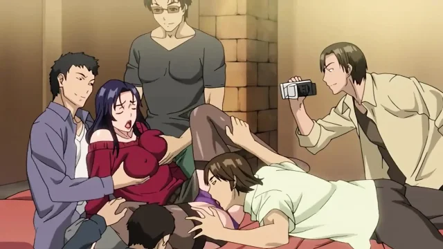 Massive Gangbang for Slutty Cheating Wife on First Casting Hentai Anime