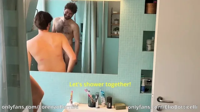 I seduce my straight friend in the shower and try to have sex with him